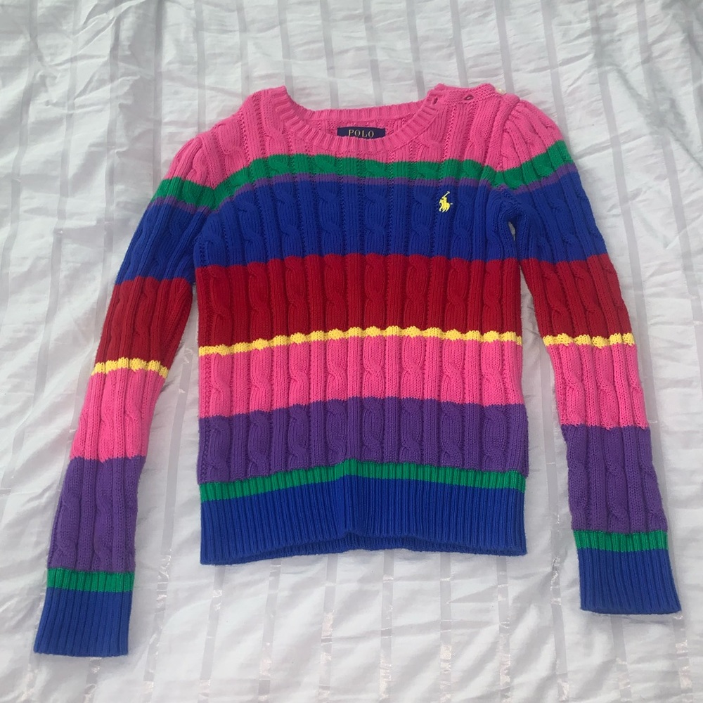 Polo Ralph Lauren girls strip sweater